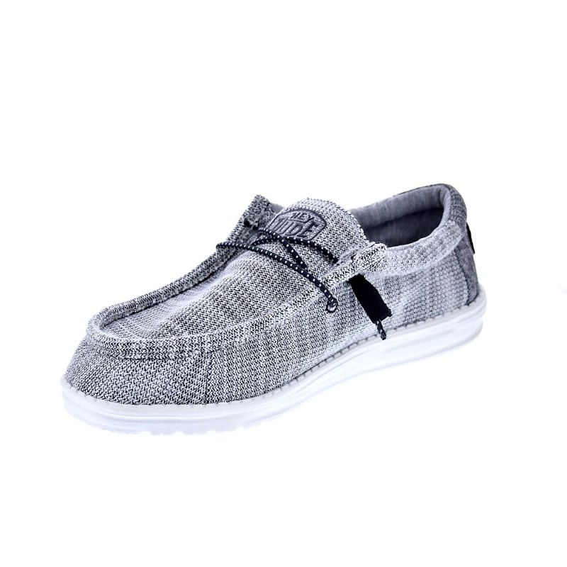 Mocasines Hey Dude zapatos Hombre modelo Wally Stretch Mix Gris 