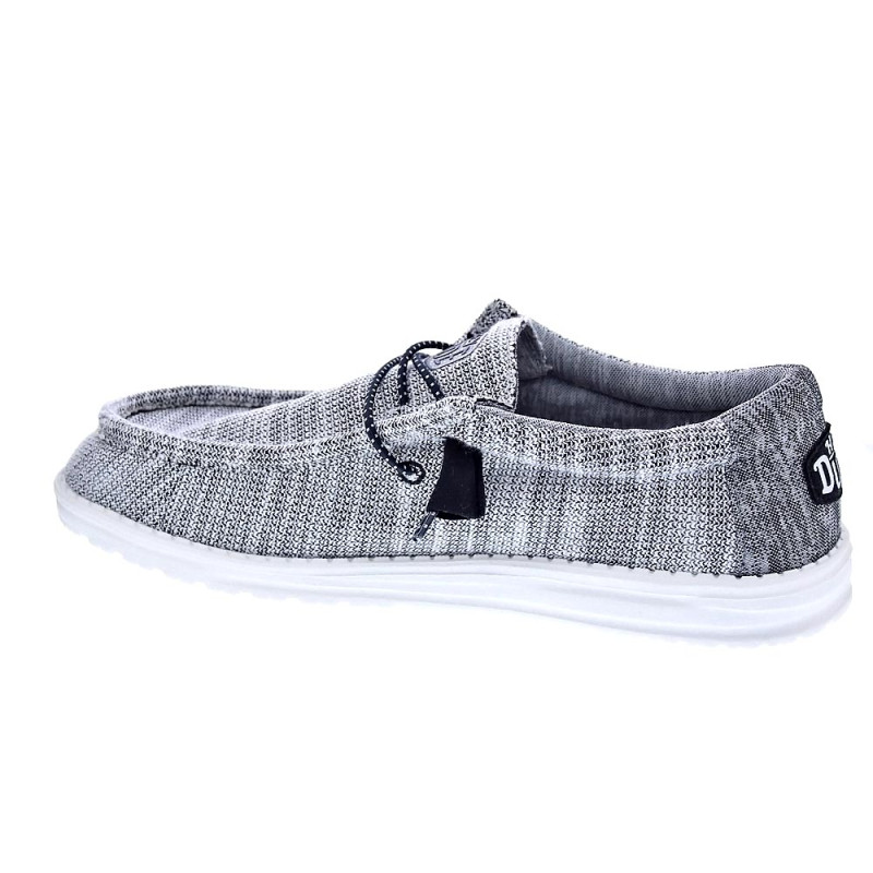 Mocasines Hey Dude zapatos Hombre modelo Wally Stretch Mix Gris 