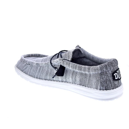 Mocasines Hey Dude zapatos Hombre modelo Wally Stretch Mix Gris 