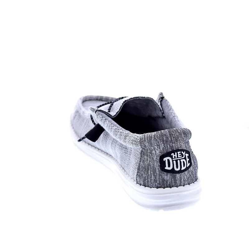 Mocasines Hey Dude zapatos Hombre modelo Wally Stretch Mix Gris 