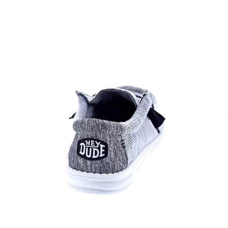 Mocasines Hey Dude zapatos Hombre modelo Wally Stretch Mix Gris 
