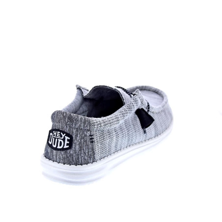 Mocasines Hey Dude zapatos Hombre modelo Wally Stretch Mix Gris 