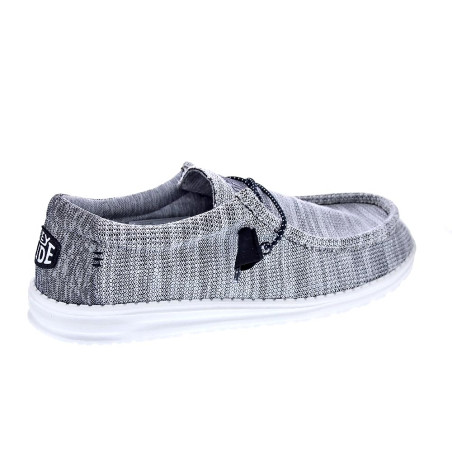 Mocasines Hey Dude zapatos Hombre modelo Wally Stretch Mix Gris 