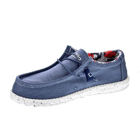 Mocasines Hey Dude zapatos Hombre modelo Wally Strech Azul 
