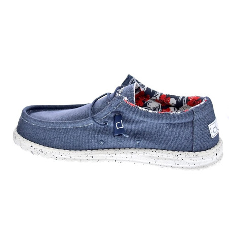 Mocasines Hey Dude zapatos Hombre modelo Wally Strech Azul 