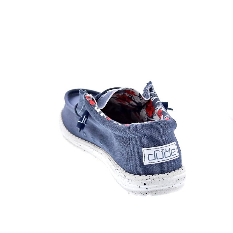 Mocasines Hey Dude zapatos Hombre modelo Wally Strech Azul 