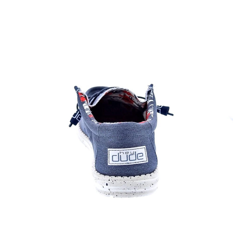 Mocasines Hey Dude zapatos Hombre modelo Wally Strech Azul 