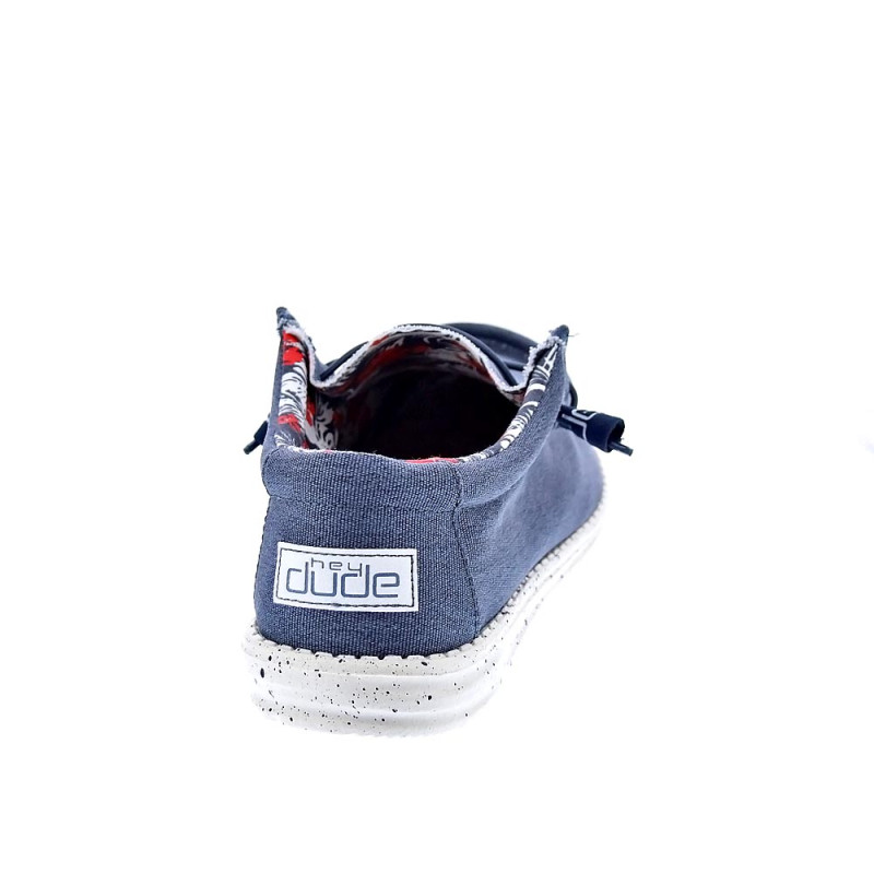 Mocasines Hey Dude zapatos Hombre modelo Wally Strech Azul 