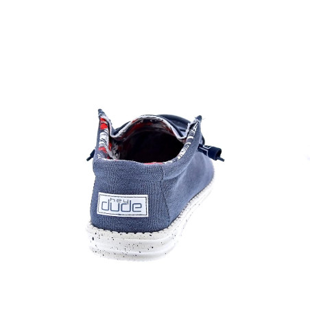 Mocasines Hey Dude zapatos Hombre modelo Wally Strech Azul 
