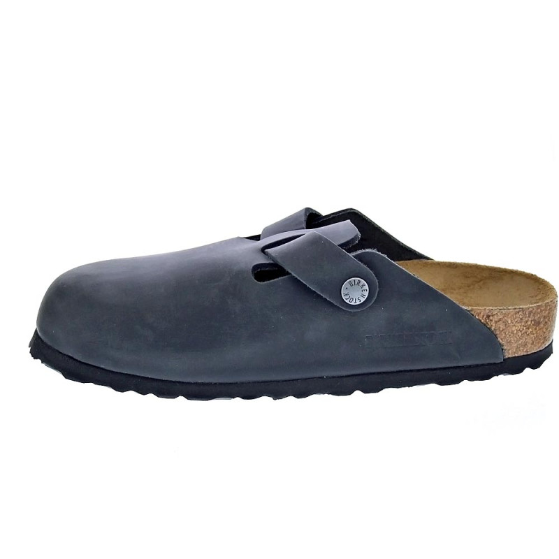 Zuecos Birkenstock zapatos Mujer modelo Boston Negro 