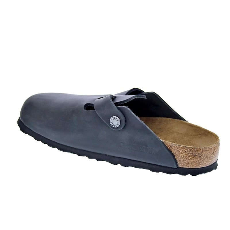 Zuecos Birkenstock zapatos Mujer modelo Boston Negro 