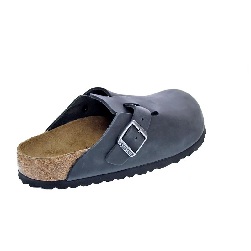 Zuecos Birkenstock zapatos Mujer modelo Boston Negro 