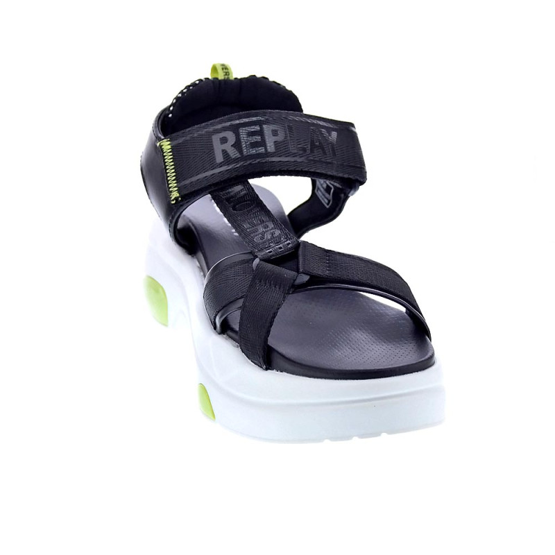 Sandalias Replay zapatos Mujer modelo Tempura Web Negro 