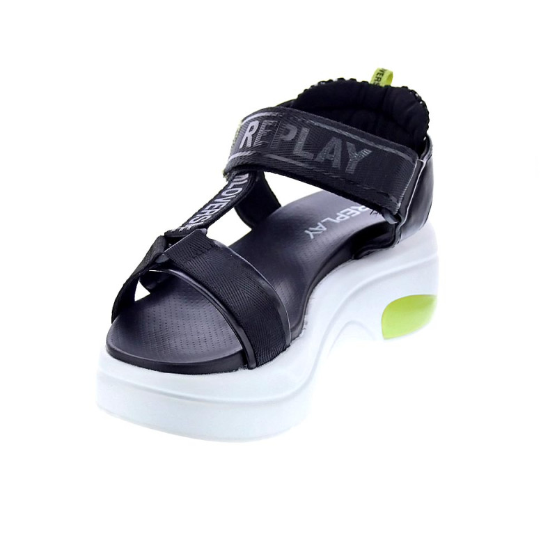 Sandalias Replay zapatos Mujer modelo Tempura Web Negro 