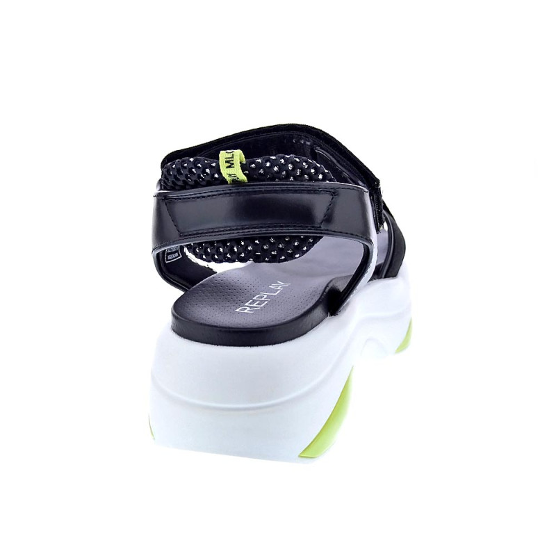 Sandalias Replay zapatos Mujer modelo Tempura Web Negro 