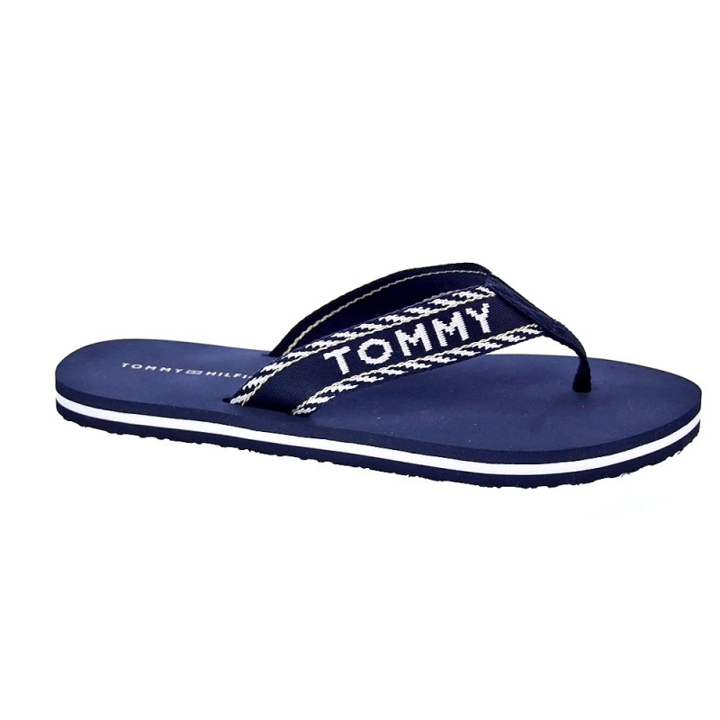 Sandalias Tommy Hilfiger zapatos Mujer modelo Webbing Sandal Azul 