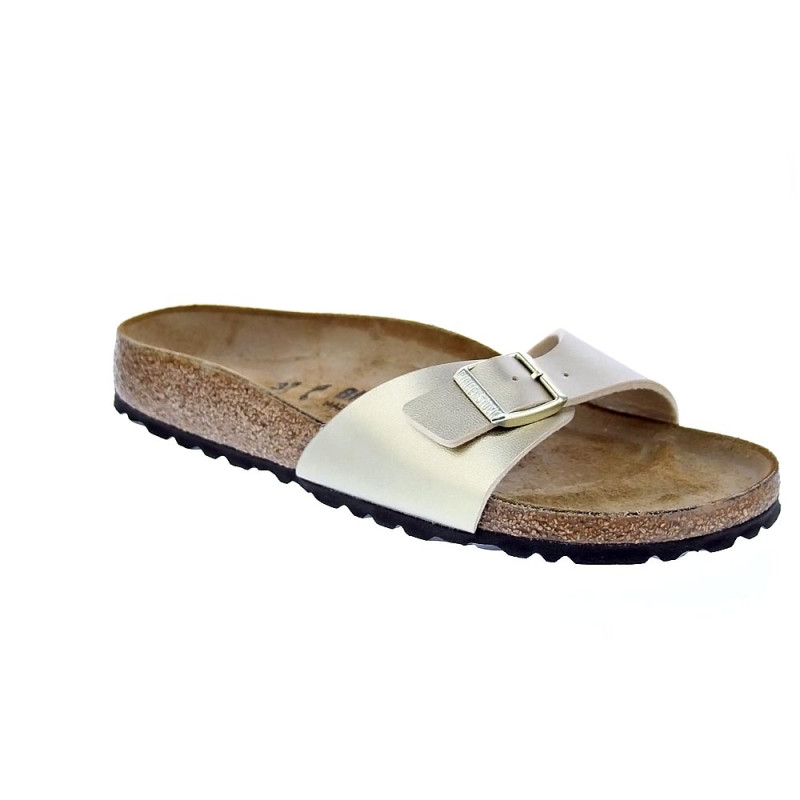 Chanclas Birkenstock zapatos Mujer modelo Madrid Narrow Oro 