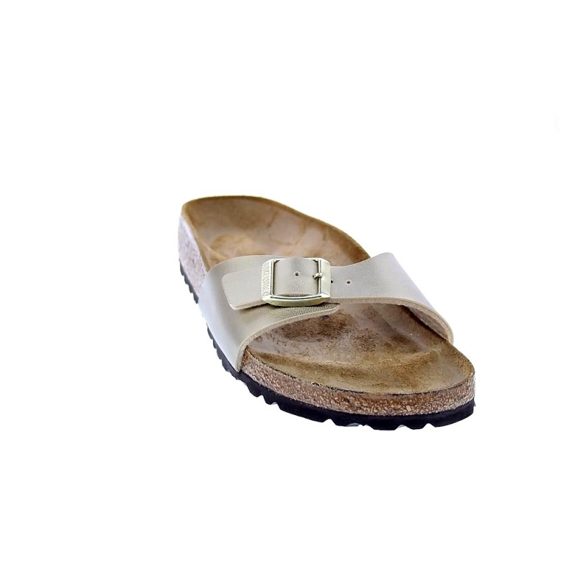 Chanclas Birkenstock zapatos Mujer modelo Madrid Narrow Oro 