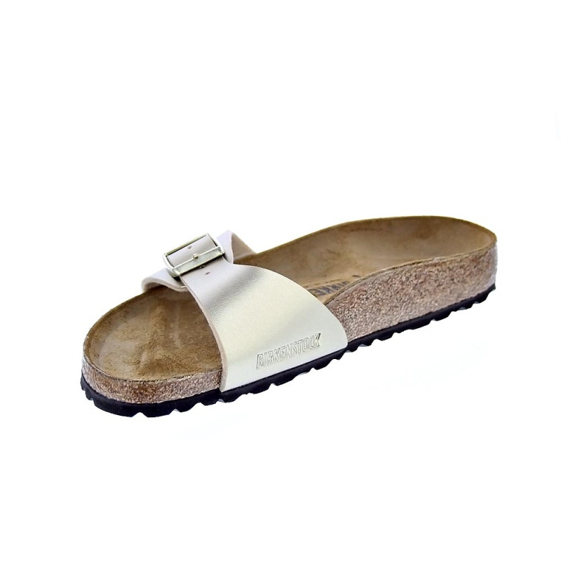 Chanclas Birkenstock zapatos Mujer modelo Madrid Narrow Oro 