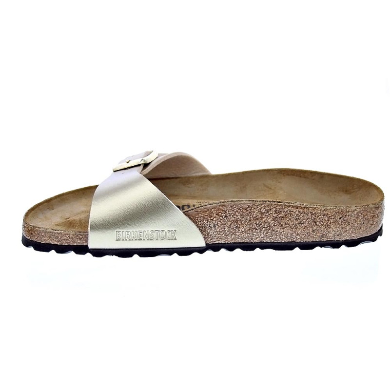 Chanclas Birkenstock zapatos Mujer modelo Madrid Narrow Oro 