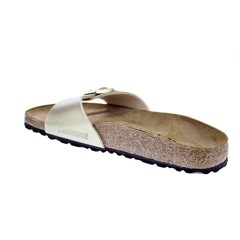 Chanclas Birkenstock zapatos Mujer modelo Madrid Narrow Oro 