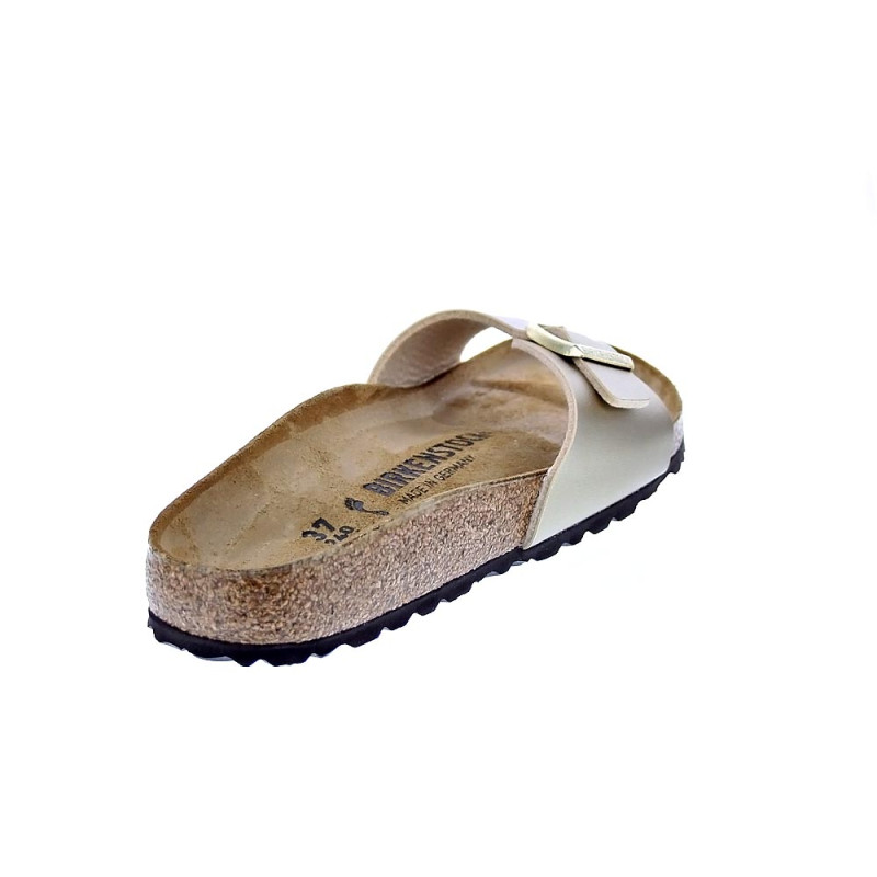 Chanclas Birkenstock zapatos Mujer modelo Madrid Narrow Oro 