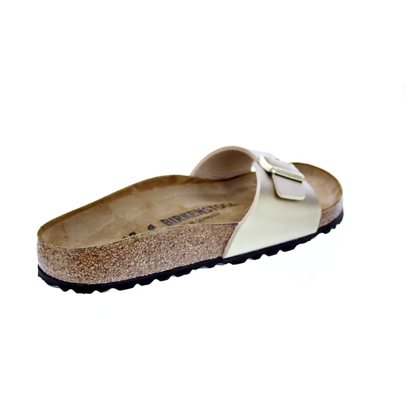 Chanclas Birkenstock zapatos Mujer modelo Madrid Narrow Oro 