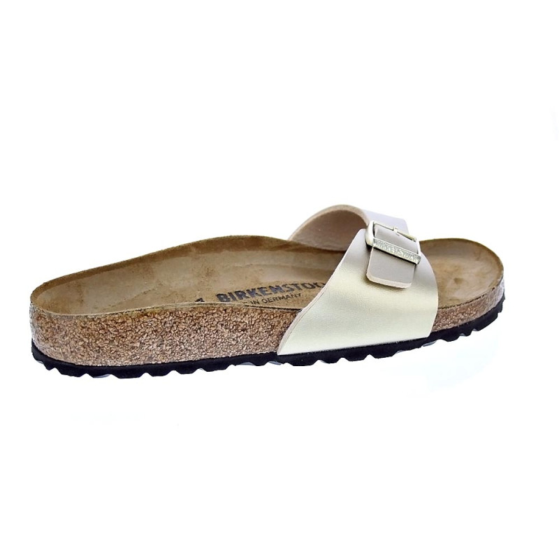 Chanclas Birkenstock zapatos Mujer modelo Madrid Narrow Oro 