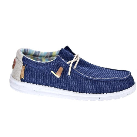 Mocasines Hey Dude zapatos Hombre modelo Wally Eco Stretch Azul 