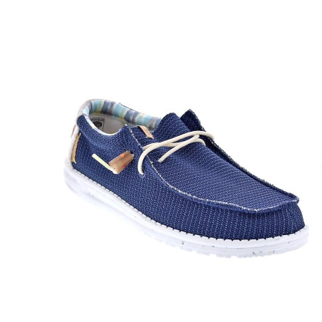 Mocasines Hey Dude zapatos Hombre modelo Wally Eco Stretch Azul 
