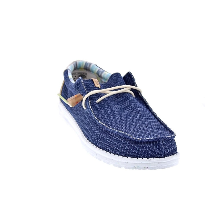 Mocasines Hey Dude zapatos Hombre modelo Wally Eco Stretch Azul 