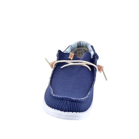 Mocasines Hey Dude zapatos Hombre modelo Wally Eco Stretch Azul 