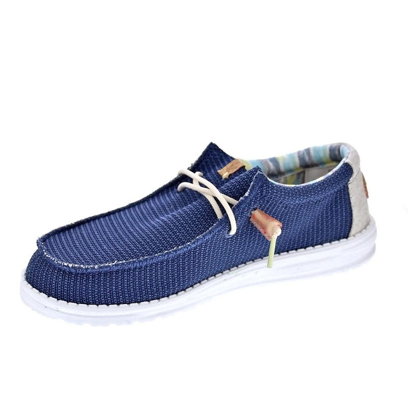 Mocasines Hey Dude zapatos Hombre modelo Wally Eco Stretch Azul 