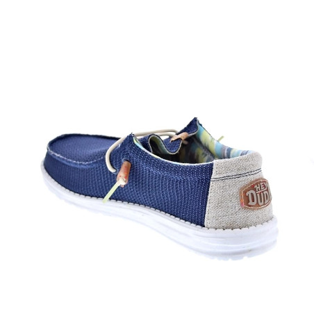 Mocasines Hey Dude zapatos Hombre modelo Wally Eco Stretch Azul 