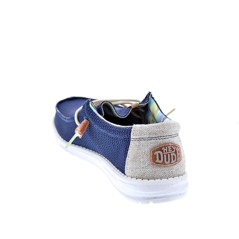 Mocasines Hey Dude zapatos Hombre modelo Wally Eco Stretch Azul 