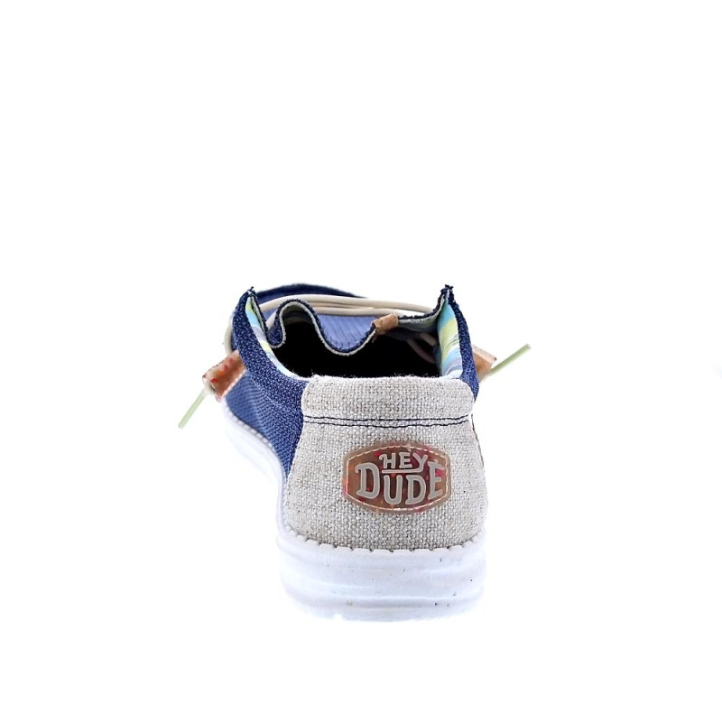 Mocasines Hey Dude zapatos Hombre modelo Wally Eco Stretch Azul 