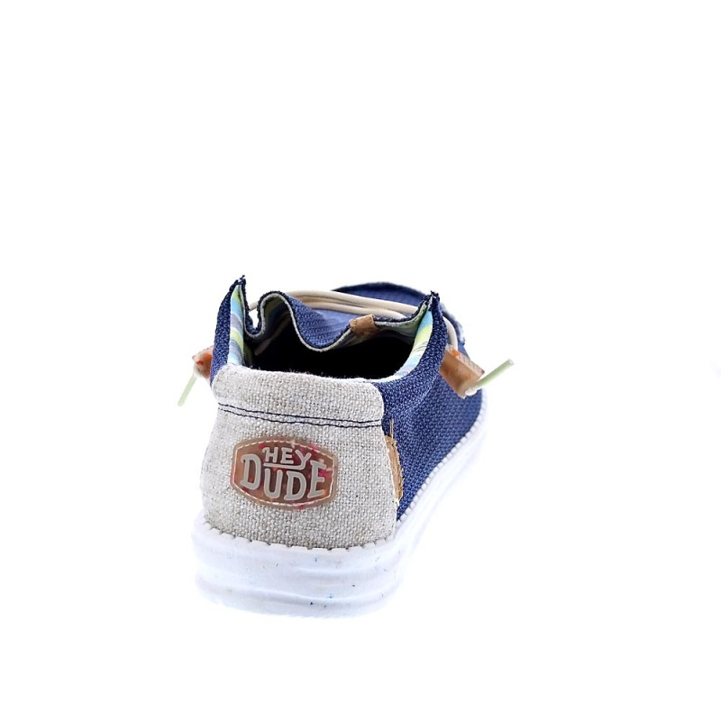 Mocasines Hey Dude zapatos Hombre modelo Wally Eco Stretch Azul 