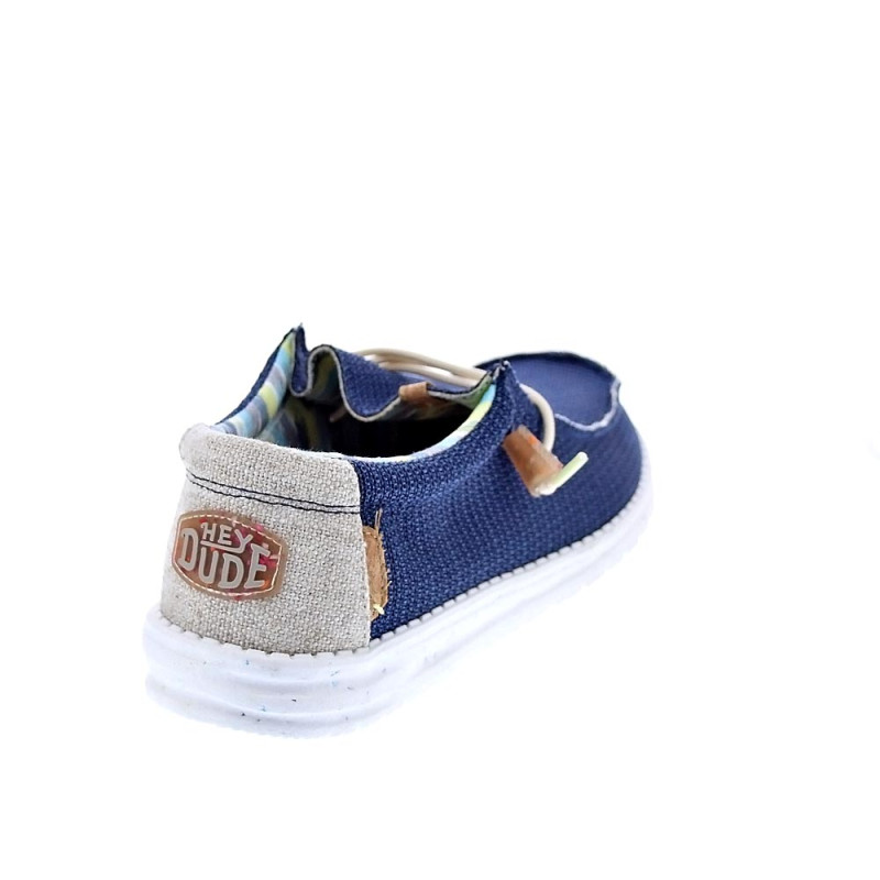 Mocasines Hey Dude zapatos Hombre modelo Wally Eco Stretch Azul 
