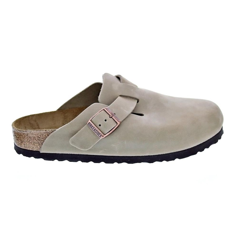 Zuecos Birkenstock zapatos Mujer modelo Boston Marrón 