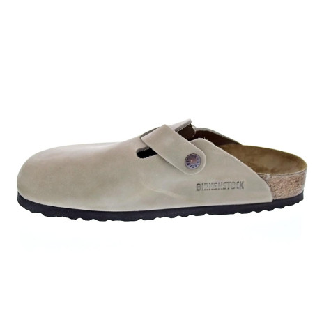 Zuecos Birkenstock zapatos Mujer modelo Boston Marrón Hebilla