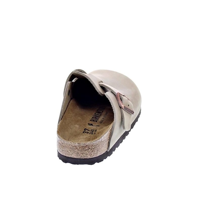 Zuecos Birkenstock zapatos Mujer modelo Boston Marrón Hebilla