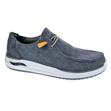 Mocasines Skechers zapatos Hombre modelo Arch Fit Gris 