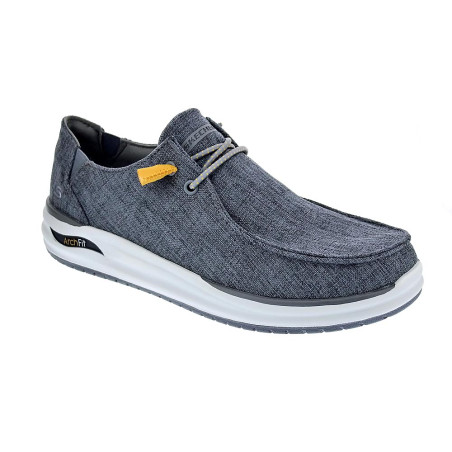 Mocasines Skechers zapatos Hombre modelo Arch Fit Gris 
