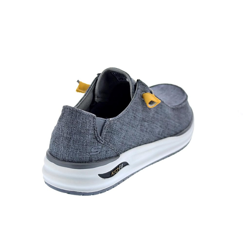 Mocasines Skechers zapatos Hombre modelo Arch Fit Gris 