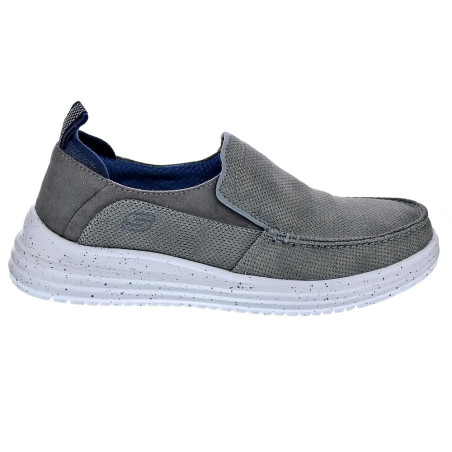 Mocasines Skechers zapatos Hombre modelo Moc Toe Gris Elástico