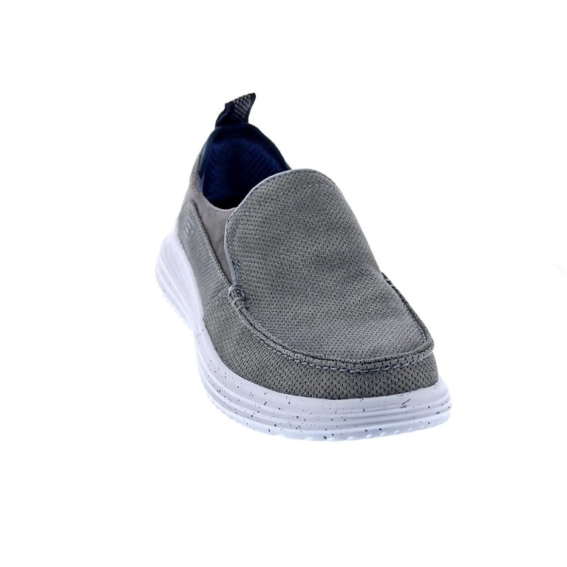 Mocasines Skechers zapatos Hombre modelo Moc Toe Gris Elástico