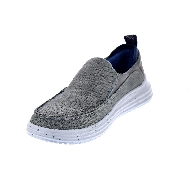 Mocasines Skechers zapatos Hombre modelo Moc Toe Gris Elástico