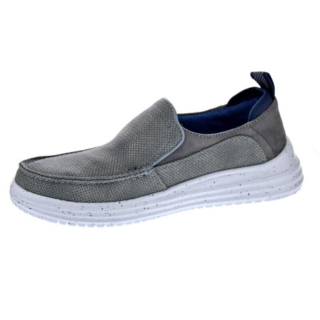 Mocasines Skechers zapatos Hombre modelo Moc Toe Gris Elástico