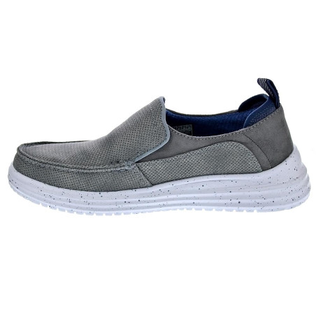 Mocasines Skechers zapatos Hombre modelo Moc Toe Gris Elástico