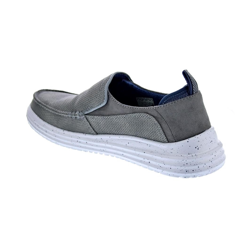 Mocasines Skechers zapatos Hombre modelo Moc Toe Gris Elástico